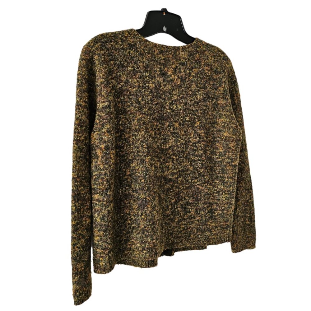 Petite Sophisticate Space Dye Bouclè Wool Acrylic Round Neck Cardigan | EUC | MP - Picture 5 of 14